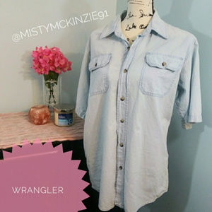 Wrangler Denim Medium Short Sleeve Top